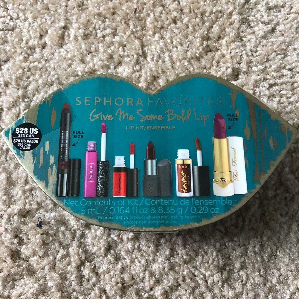 Sephora Favorite Give Me Some Bold Lip 6 lipsticks
